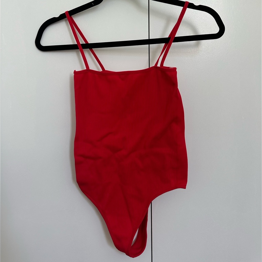 Pacsun red basic bodysuit